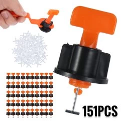 Willstar 151Pcs Tile Leveling System Tile Spacer Wall Leveler Wedges Spacers Flooring Wall Tile Carrelage Leveling System