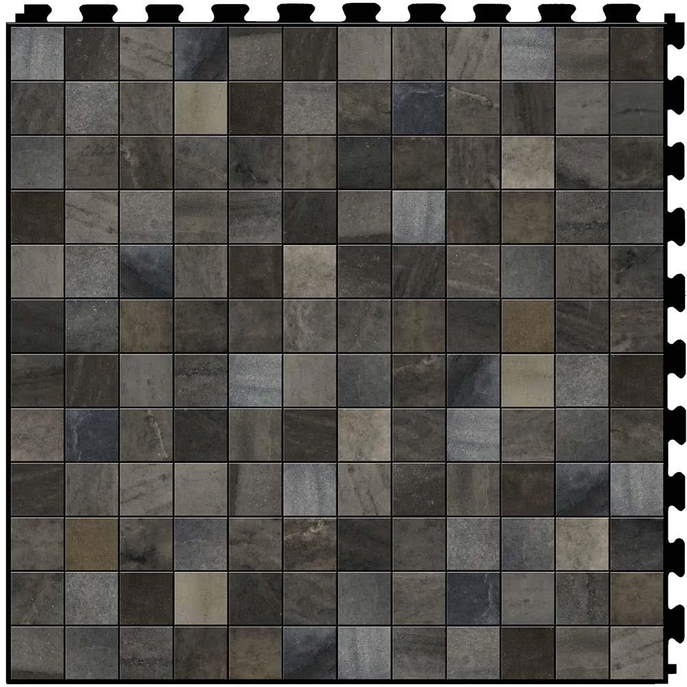 Perfection Floor Tile Master Mosaic Castle Stone/Satin 20-in X 20-in Water Resistant Interlocking Luxury Flooring (16.7-sq Ft) 2 Perfection Floor Tile Master Mosaic Castle Stone/Satin 20-in X 20-in Water Resistant Interlocking Luxury Flooring (16.7-sq Ft) - Image 2