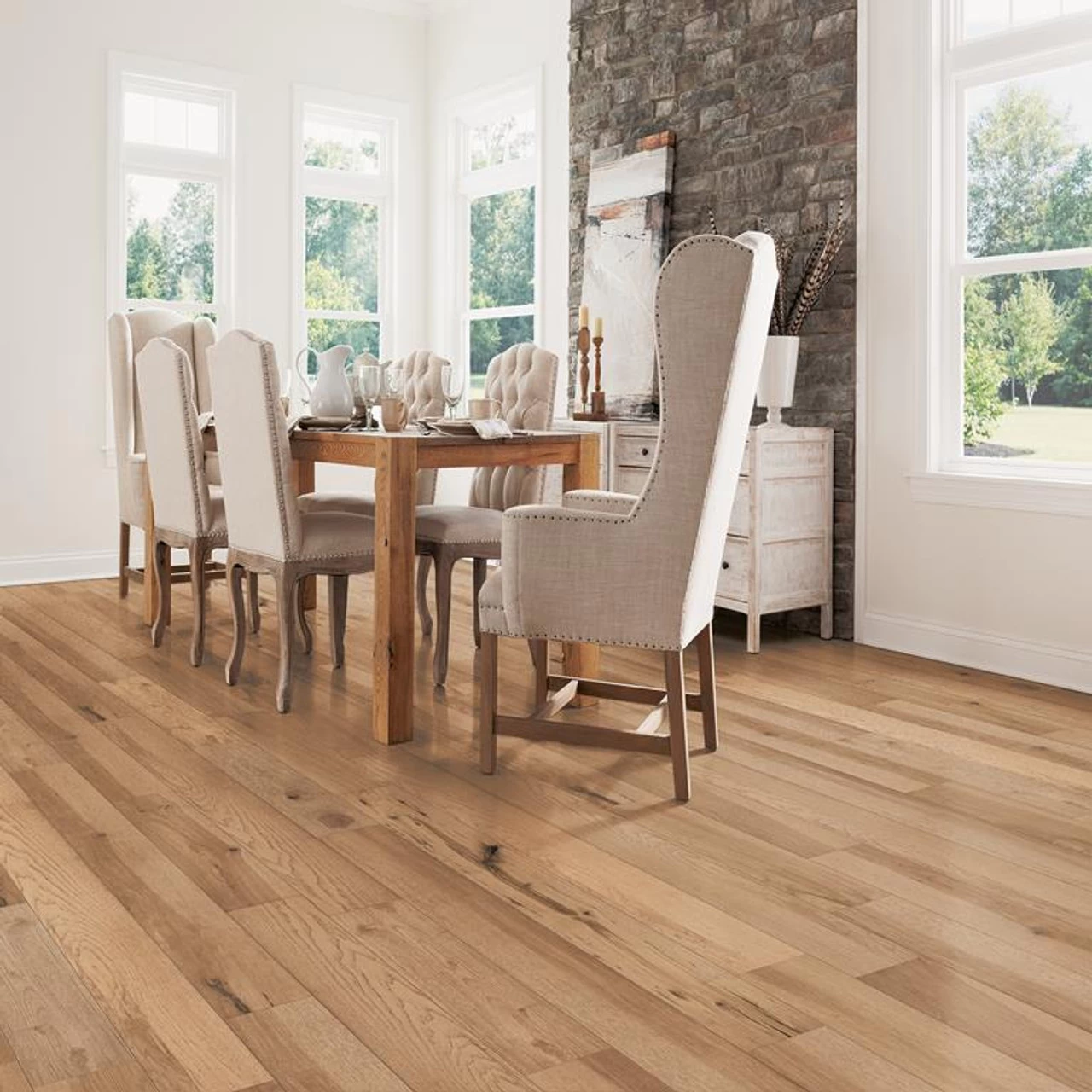 Robbins Natures Canvas Gold EKNC75L02W Sun Kissed 1/2" X 7 1/2" White Oak Hardwood Flooring 2 Robbins Natures Canvas Gold EKNC75L02W Sun Kissed 1/2" X 7 1/2" White Oak Hardwood Flooring - Image 2