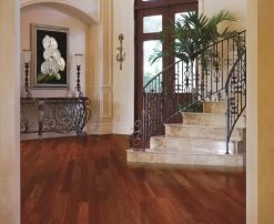 Classico SM12100 Natural 1/2" X 5" Santos Mahogany Hardwood Flooring -Carpet Floor Shop 10006177 Room 96393.1646996247