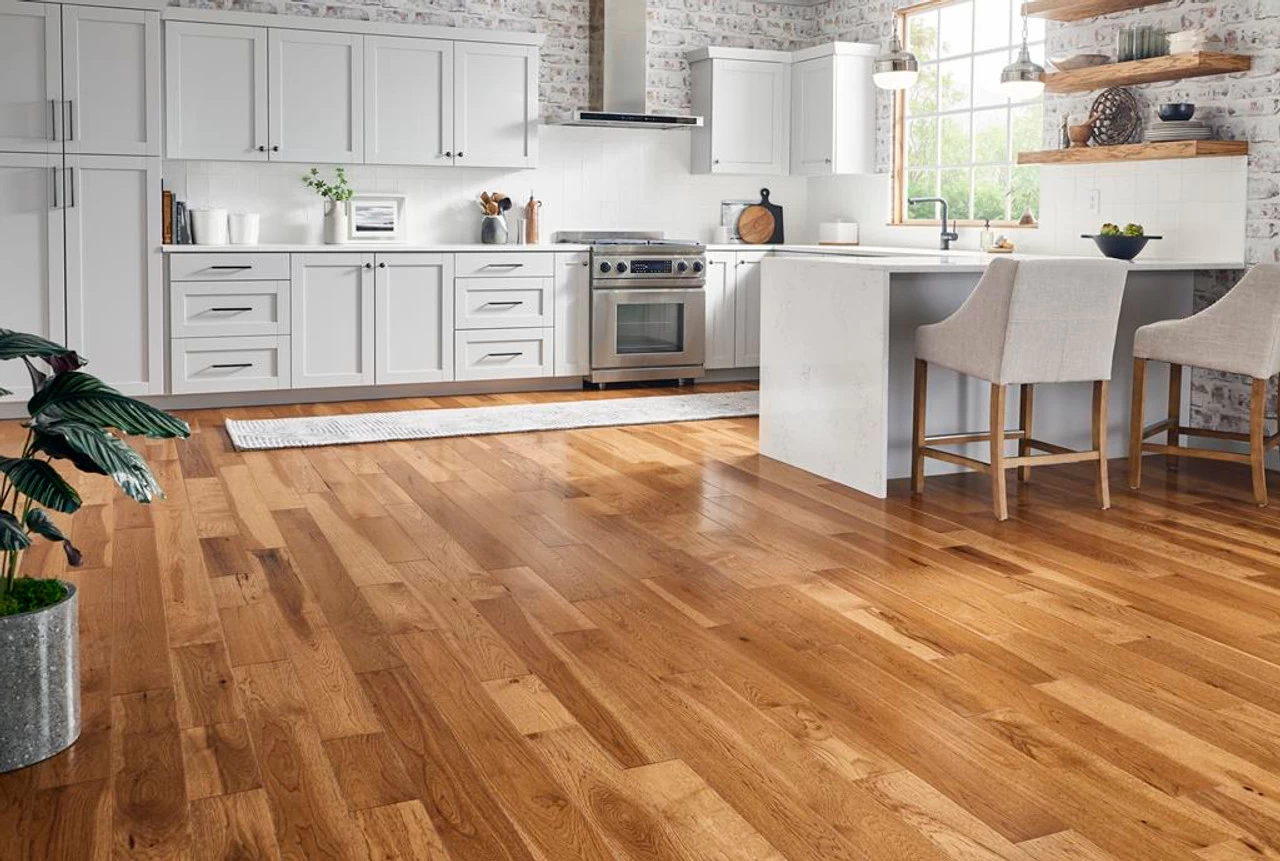 Robbins Natural Forest Smooth Hickory NFSH120S Suede Brown 3/4" X 3-1/4" Hickory Hardwood Flooring 2 Robbins Natural Forest Smooth Hickory NFSH120S Suede Brown 3/4" X 3-1/4" Hickory Hardwood Flooring - Image 2