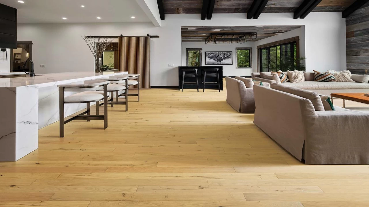Mohawk TecWood Select Camden Isle WEK52-03 Barley Buff 1/2" X 5" White Oak Hardwood Flooring 2 Mohawk TecWood Select Camden Isle WEK52-03 Barley Buff 1/2" X 5" White Oak Hardwood Flooring - Image 2