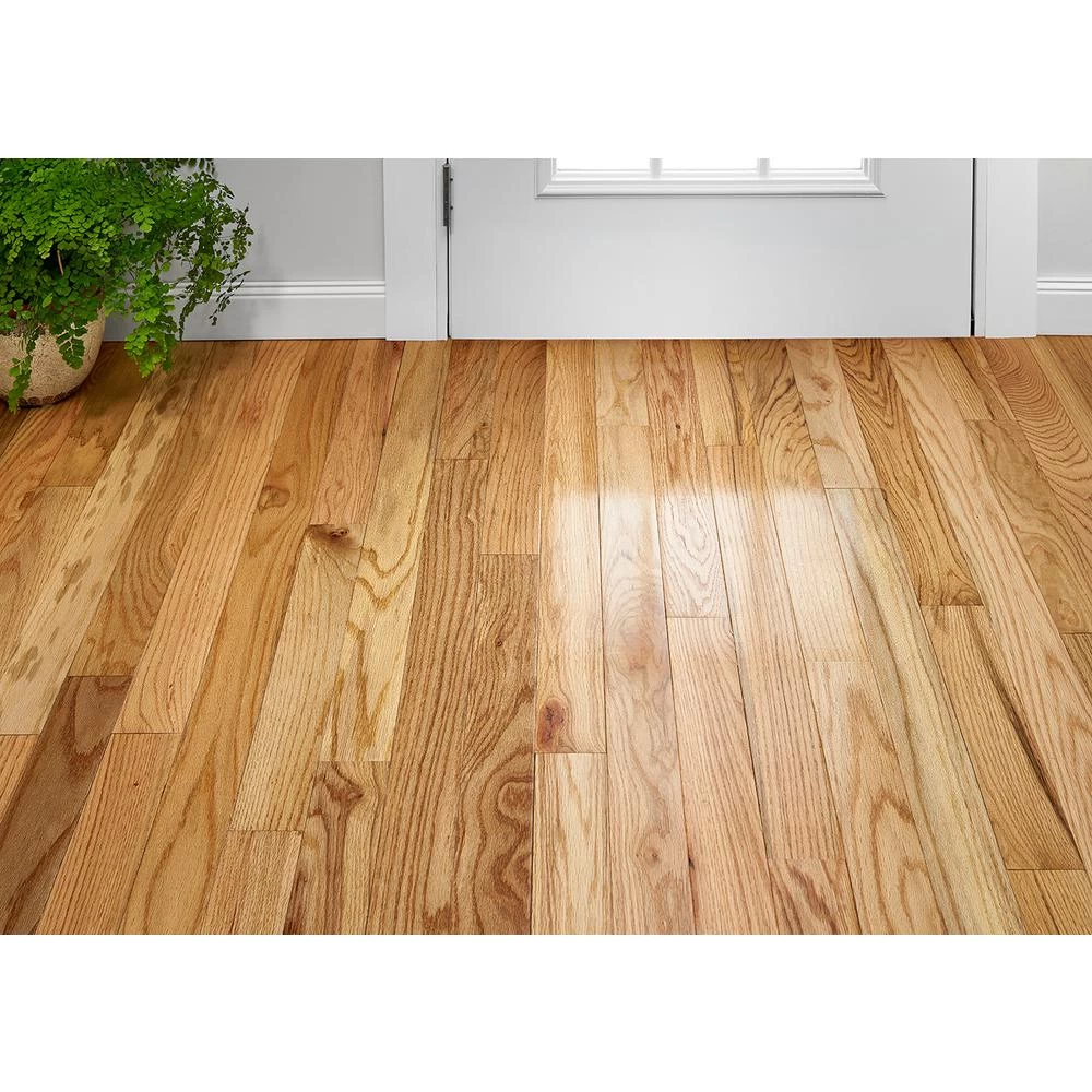 Bruce Plano Oak Country Natural 3/4 In. Thick X 3-1/4 In. Wide X Varying Length Solid Hardwood Flooring (22 Sq. Ft. / Case) 2 Bruce Plano Oak Country Natural 3/4 In. Thick X 3-1/4 In. Wide X Varying Length Solid Hardwood Flooring (22 Sq. Ft. / Case) - Image 2