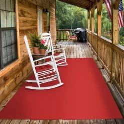 Indoor/Outdoor Carpet With Rubber Marine Backing - Red 6' X 10' - Several Sizes Available - Carpet Flooring For Patio, Porch, Deck, Boat, Basement Or Garage -Carpet Floor Shop 13d07349 aa6d 41d6 ba24 3b8ae8899629 1.245082160a287446805d0934f200c6b0 1800x1800
