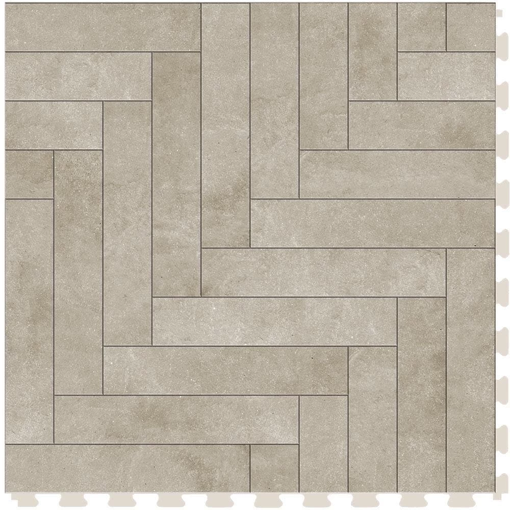 Perfection Floor Tile Master Mosaic Castle Stone/Satin 20-in X 20-in Water Resistant Interlocking Luxury Flooring (16.7-sq Ft) 3 Perfection Floor Tile Master Mosaic Castle Stone/Satin 20-in X 20-in Water Resistant Interlocking Luxury Flooring (16.7-sq Ft) - Image 3
