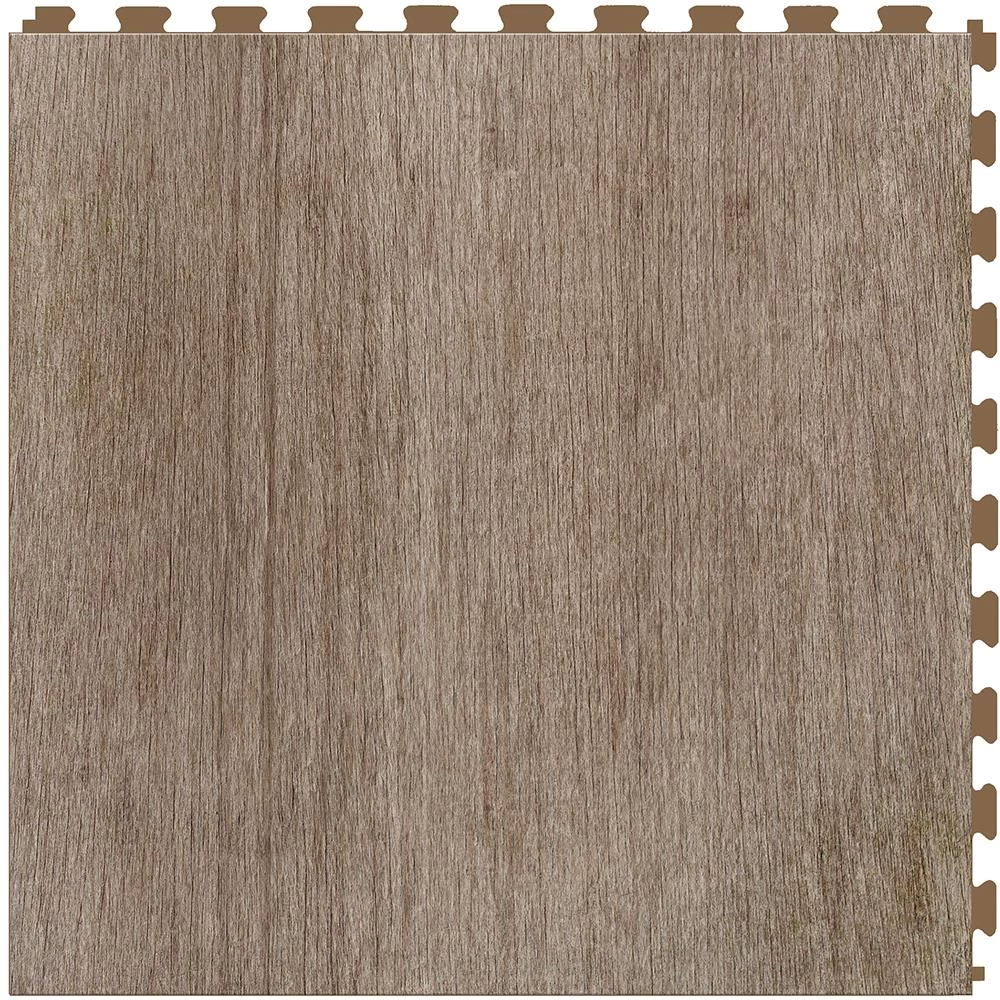 Perfection Floor Tile Deadwood Collection Barnwood/Satin 20-in X 20-in Water Resistant Interlocking Luxury Flooring (16.7-sq Ft) 2 Perfection Floor Tile Deadwood Collection Barnwood/Satin 20-in X 20-in Water Resistant Interlocking Luxury Flooring (16.7-sq Ft) - Image 2