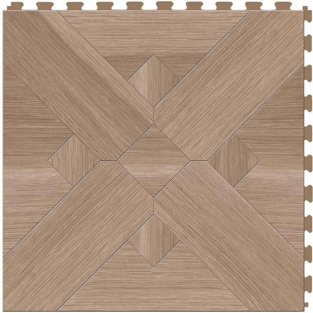 Perfection Floor Tile Bordeaux Wood Collection Bordeaux Walnut/Satin 20-in X 20-in Water Resistant Interlocking Luxury Flooring (16.7-sq Ft) 9 Perfection Floor Tile Bordeaux Wood Collection Bordeaux Walnut/Satin 20-in X 20-in Water Resistant Interlocking Luxury Flooring (16.7-sq Ft) - Image 9
