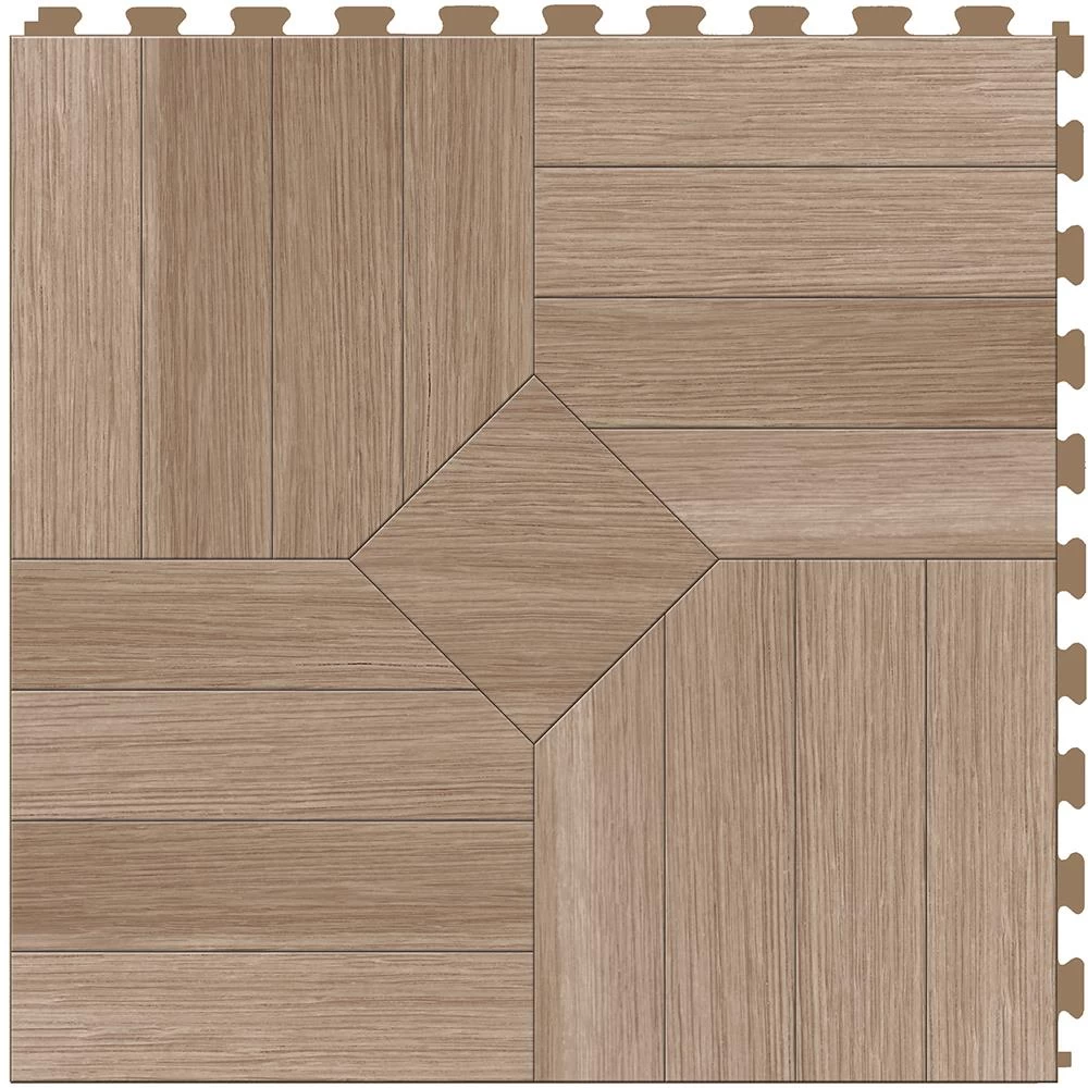 Perfection Floor Tile Bordeaux Wood Collection Bordeaux Walnut/Satin 20-in X 20-in Water Resistant Interlocking Luxury Flooring (16.7-sq Ft) 13 Perfection Floor Tile Bordeaux Wood Collection Bordeaux Walnut/Satin 20-in X 20-in Water Resistant Interlocking Luxury Flooring (16.7-sq Ft) - Image 13