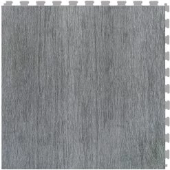 Perfection Floor Tile Deadwood Collection Barnwood/Satin 20-in X 20-in Water Resistant Interlocking Luxury Flooring (16.7-sq Ft)