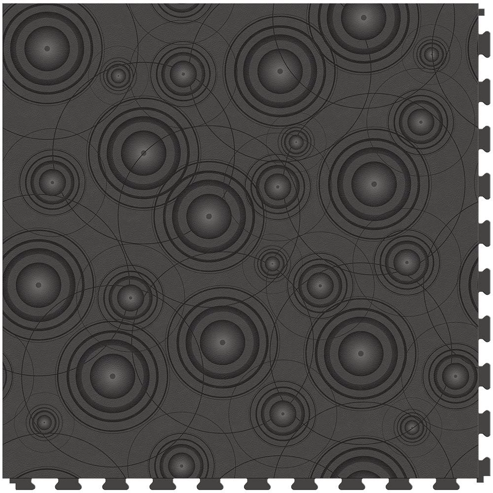 Perfection Floor Tile Geo Collection Master Knot Black/Satin 20-in X 20-in Water Resistant Interlocking Luxury Flooring (16.7-sq Ft) 3 Perfection Floor Tile Geo Collection Master Knot Black/Satin 20-in X 20-in Water Resistant Interlocking Luxury Flooring (16.7-sq Ft) - Image 3