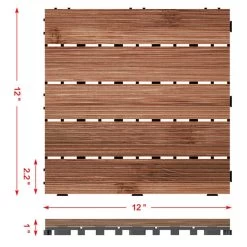 27pcs Patio Pavers Wood Flooring Tiles,Interlocking Wood Tiles Indoor & Outdoor,12 X 12" -Carpet Floor Shop 14596473 a987 4d83 970b 7f8de9ca4fe0 1.fd57b7218c7e646f12bb496cff885f3a 1800x1800