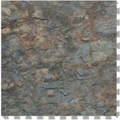 Perfection Floor Tile Stonecreek Collection Cheyenne Shale/Satin 20-in X 20-in Water Resistant Interlocking Luxury Flooring (16.7-sq Ft)