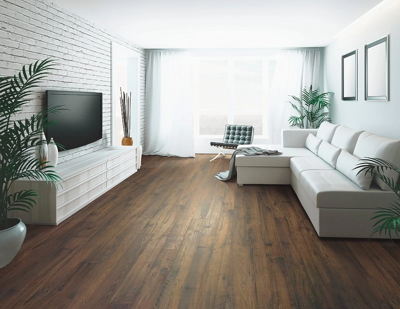 Mohawk Kingmire CDL89-07 Brownstone Chestnut 5 1/4" X 48" RevWood 8 MM Laminate Flooring 2 Mohawk Kingmire CDL89-07 Brownstone Chestnut 5 1/4" X 48" RevWood 8 MM Laminate Flooring - Image 2