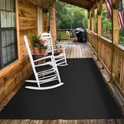 Indoor/Outdoor Carpet With Rubber Marine Backing - Black 6' X 10' - Several Sizes Available - Carpet Flooring For Patio, Porch, Deck, Boat, Basement Or Garage -Carpet Floor Shop 29ab0585 a9eb 473d 8c04 cfce59a4406a 1.2ea41c72f1ac881b7084721d2bae24ce 1800x1800