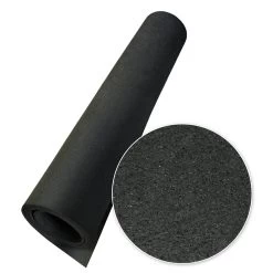 Rubber-Cal "Elephant Bark" Rubber Flooring - 3/8 In. X 4 Ft. X 4 Ft. - Black