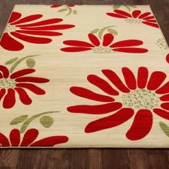 Art Carpet St. Croix Spring Daisy Beige Indoor Outdoor Rug -Carpet Floor Shop 3784091 ALT2