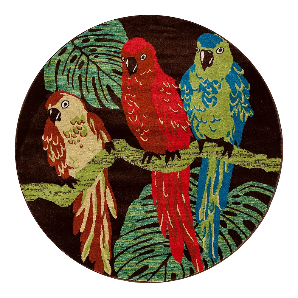 Art Carpet St. Croix Parrots Indoor Outdoor Rug 4 Art Carpet St. Croix Parrots Indoor Outdoor Rug - Image 4