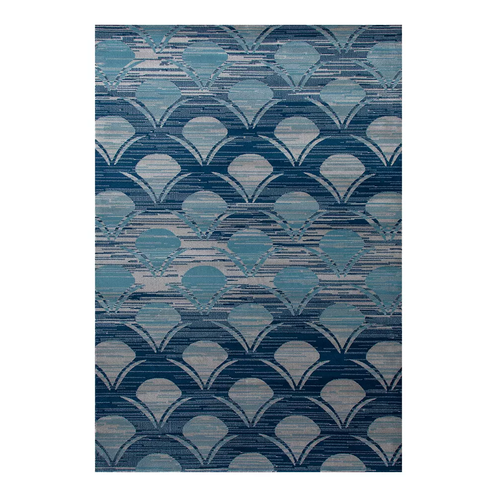 Art Carpet Oceanside Waves Blue Gray Indoor Outdoor Rug 1 Art Carpet Oceanside Waves Blue Gray Indoor Outdoor Rug