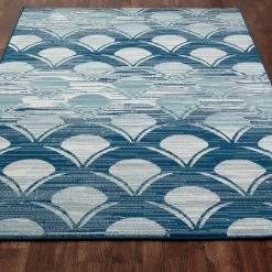 Art Carpet Oceanside Waves Blue Gray Indoor Outdoor Rug 6 Art Carpet Oceanside Waves Blue Gray Indoor Outdoor Rug -Carpet Floor Shop 3784122 ALT2