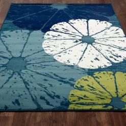 Art Carpet Oceanside Citrus Slice Blue Indoor Outdoor Rug 6 Art Carpet Oceanside Citrus Slice Blue Indoor Outdoor Rug -Carpet Floor Shop 3784127 ALT2