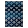 Art Carpet Oceanside Waves Navy Indoor Outdoor Rug