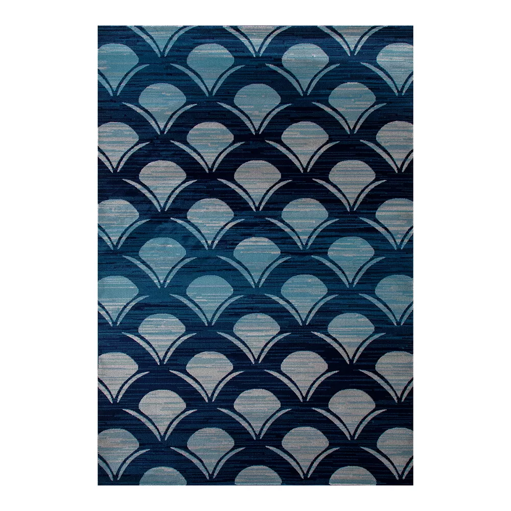 Art Carpet Oceanside Waves Navy Indoor Outdoor Rug 1 Art Carpet Oceanside Waves Navy Indoor Outdoor Rug
