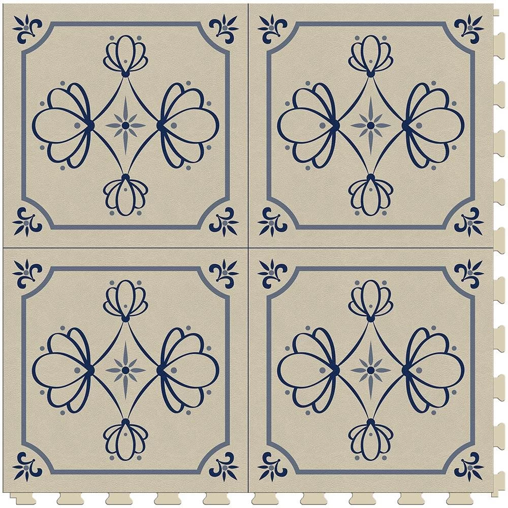 Perfection Floor Tile Geo Collection Master Knot Black/Satin 20-in X 20-in Water Resistant Interlocking Luxury Flooring (16.7-sq Ft) 8 Perfection Floor Tile Geo Collection Master Knot Black/Satin 20-in X 20-in Water Resistant Interlocking Luxury Flooring (16.7-sq Ft) - Image 8