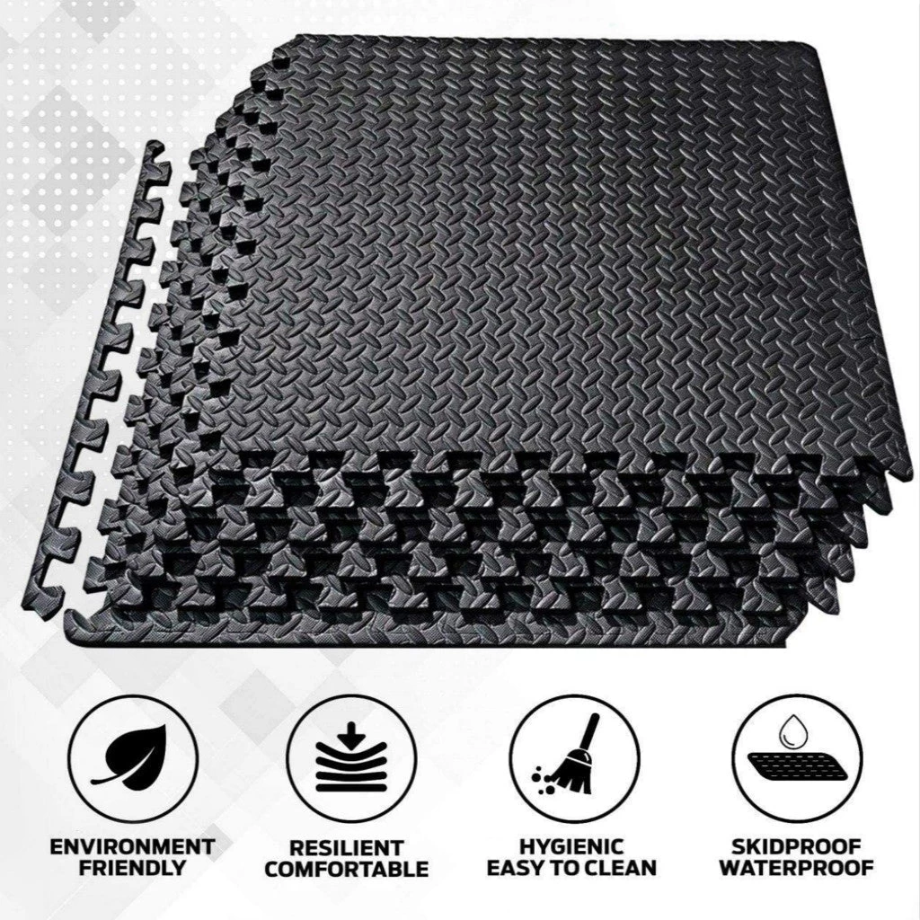 12PCS Mat Foam Exercise Mats, Gym Flooring Mat, Interlocking Puzzle EVA Floor Tiles, Non Slip Rubber Cushion For Home Workout, Yoga Matting 1 12PCS Mat Foam Exercise Mats, Gym Flooring Mat, Interlocking Puzzle EVA Floor Tiles, Non Slip Rubber Cushion For Home Workout, Yoga Matting