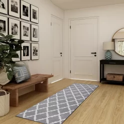 My Magic Carpet Moroccan Trellis Machine Washable Rug 10 My Magic Carpet Moroccan Trellis Machine Washable Rug -Carpet Floor Shop 4923022 ALT5