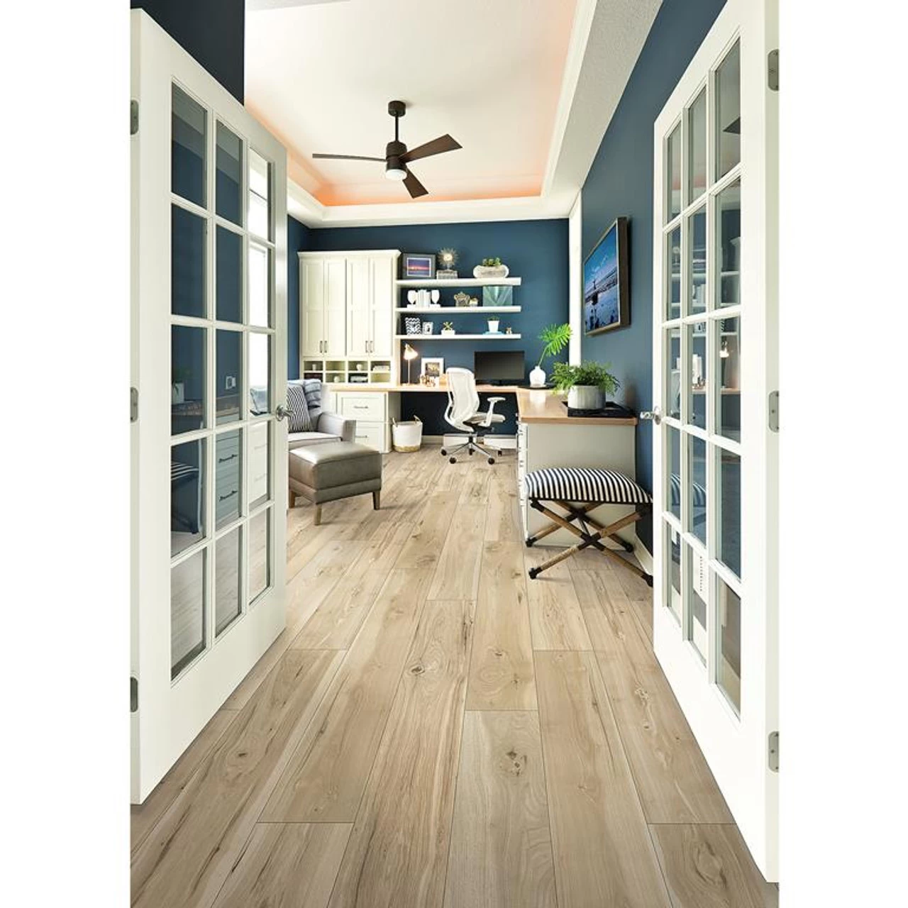 Mohawk Morena Bluffs CDL40-01 Fresh Spring Pecan 8-11/32" X 54-11/32" RevWood Premier 12 MM Laminate Flooring 2 Mohawk Morena Bluffs CDL40-01 Fresh Spring Pecan 8-11/32" X 54-11/32" RevWood Premier 12 MM Laminate Flooring - Image 2