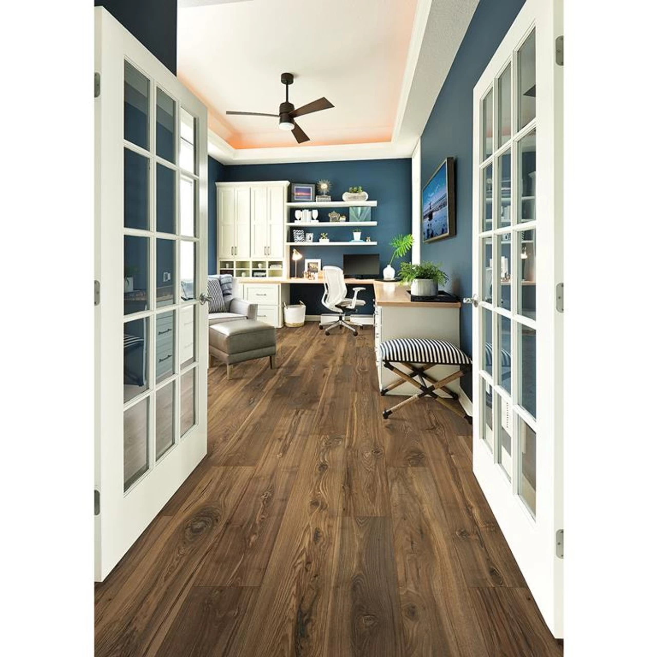 Mohawk Morena Bluffs CDL40-04 Cliffside Pecan 8-11/32" X 54-11/32" RevWood Premier 12 MM Laminate Flooring 2 Mohawk Morena Bluffs CDL40-04 Cliffside Pecan 8-11/32" X 54-11/32" RevWood Premier 12 MM Laminate Flooring - Image 2