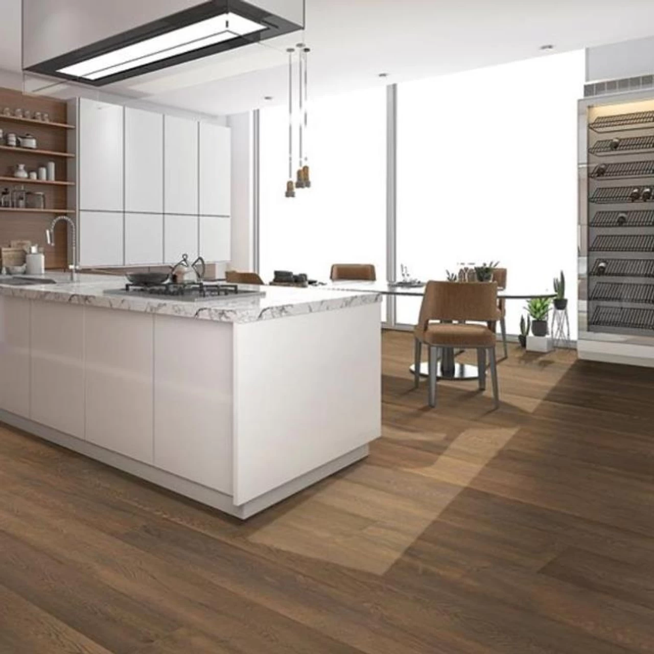 Karastan BelleLuxe Chateau Leon KLWO2-05 CalvaryBrown Oak 9-7/16" X 80-1/2" 10 MM Laminate Flooring 2 Karastan BelleLuxe Chateau Leon KLWO2-05 CalvaryBrown Oak 9-7/16" X 80-1/2" 10 MM Laminate Flooring - Image 2