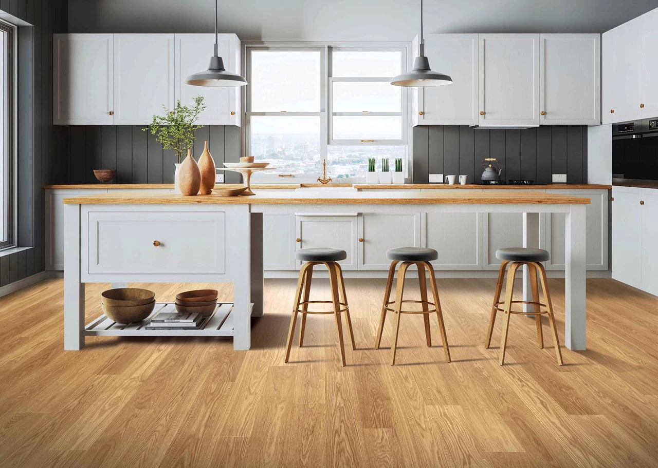 Mohawk RevWood Plus Sterlington CDL46-01 Tennessee Rye Oak 5-1/4" X 47-1/4" 8 MM Laminate Flooring 1 Mohawk RevWood Plus Sterlington CDL46-01 Tennessee Rye Oak 5-1/4" X 47-1/4" 8 MM Laminate Flooring