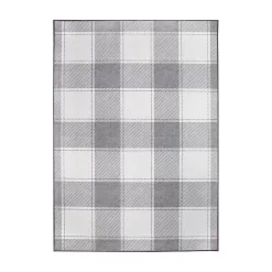 My Magic Carpet Buffalo Plaid Machine Washable Rug