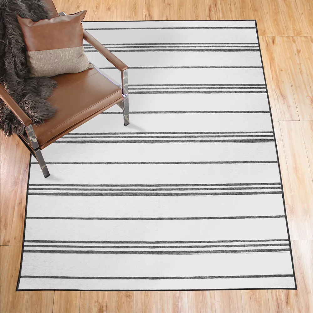 My Magic Carpet Stripe Machine Washable Rug 2 My Magic Carpet Stripe Machine Washable Rug - Image 2