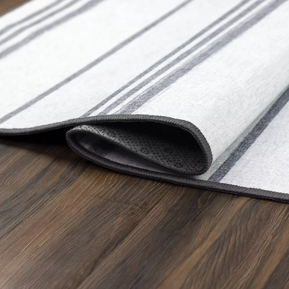 My Magic Carpet Stripe Machine Washable Rug 4 My Magic Carpet Stripe Machine Washable Rug - Image 4