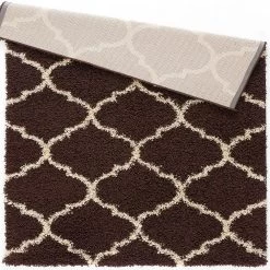 L'baiet Modern Indoor Rectangular Carpet, Pad, Mat Anabelle Brown Shag 2' X 3' Rug 6 L'baiet Modern Indoor Rectangular Carpet, Pad, Mat Anabelle Brown Shag 2' X 3' Rug -Carpet Floor Shop 5613823 ALT2