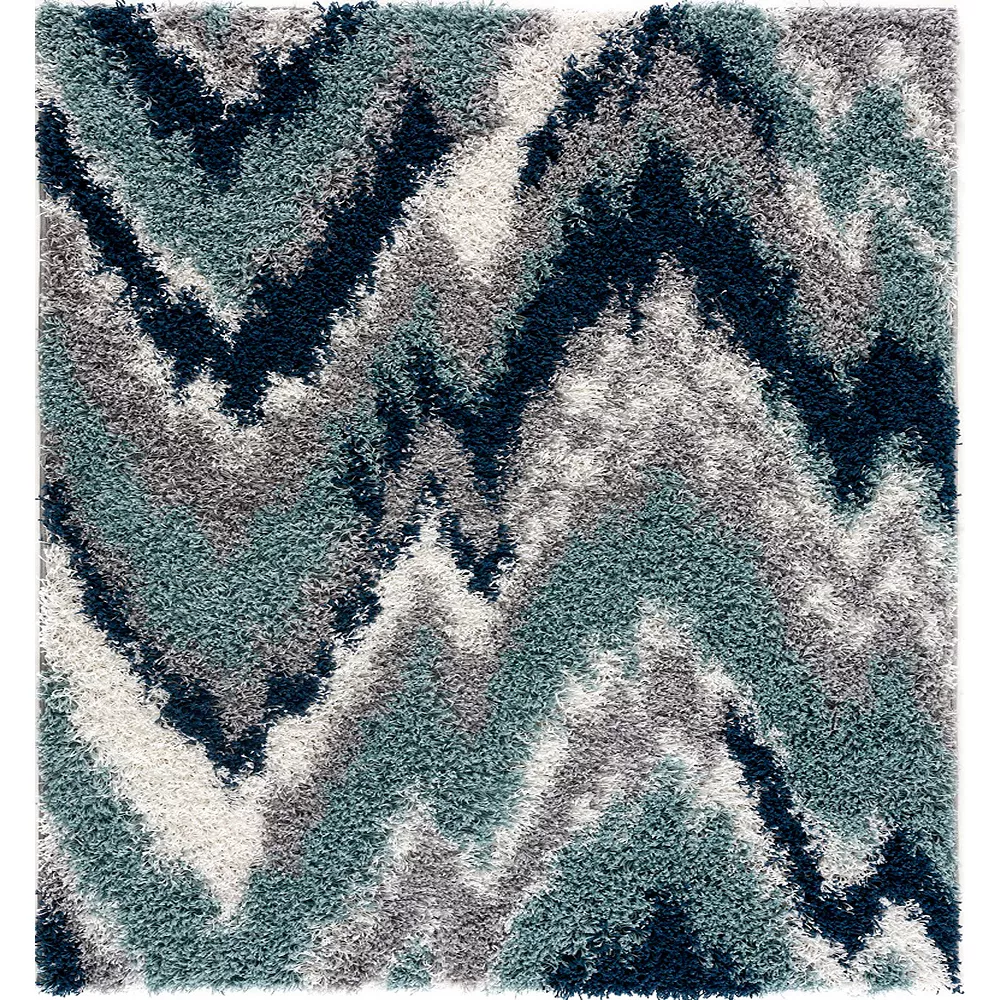 L'baiet Modern Indoor Rectangular Carpet, Pad, Mat Valentina Multicolor Shag 8' X 10' Rug 1 L'baiet Modern Indoor Rectangular Carpet, Pad, Mat Valentina Multicolor Shag 8' X 10' Rug