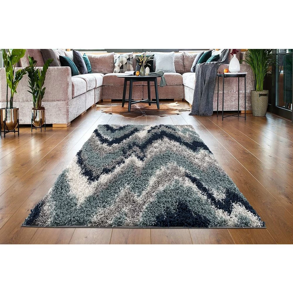 L'baiet Modern Indoor Rectangular Carpet, Pad, Mat Valentina Multicolor Shag 8' X 10' Rug 2 L'baiet Modern Indoor Rectangular Carpet, Pad, Mat Valentina Multicolor Shag 8' X 10' Rug - Image 2