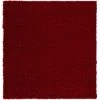L'baiet Modern Indoor Rectangular Carpet, Pad, Mat Livia Red Shag 2' X 6' Rug