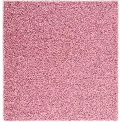 L'baiet Modern Indoor Rectangular Carpet, Pad, Mat Gemma Pink Shag 2' X 6' Rug