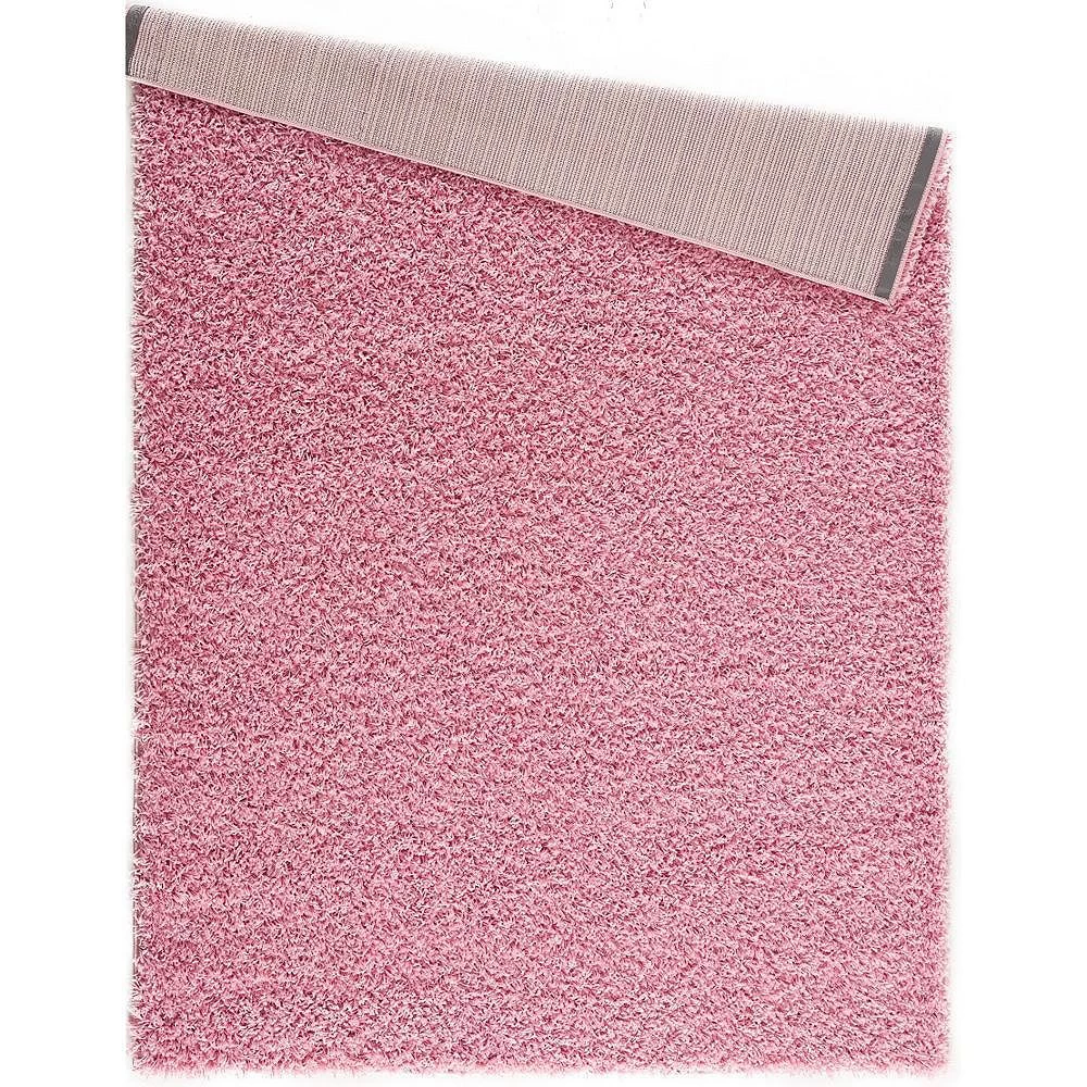 L'baiet Modern Indoor Rectangular Carpet, Pad, Mat Gemma Pink Shag 2' X 6' Rug 4 L'baiet Modern Indoor Rectangular Carpet, Pad, Mat Gemma Pink Shag 2' X 6' Rug - Image 4