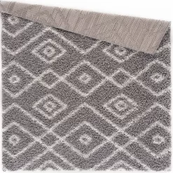 L'baiet Modern Indoor Rectangular Carpet, Pad, Mat Myra Grey Shag 2' X 3' Rug 6 L'baiet Modern Indoor Rectangular Carpet, Pad, Mat Myra Grey Shag 2' X 3' Rug -Carpet Floor Shop 5613856 ALT2