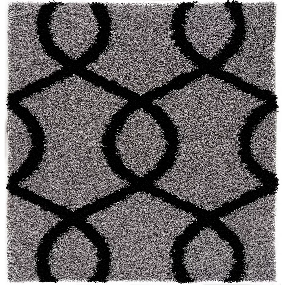 L'baiet Modern Indoor Rectangular Carpet, Pad, Mat Bianca Grey Shag 5' X 7' Rug 1 L'baiet Modern Indoor Rectangular Carpet, Pad, Mat Bianca Grey Shag 5' X 7' Rug