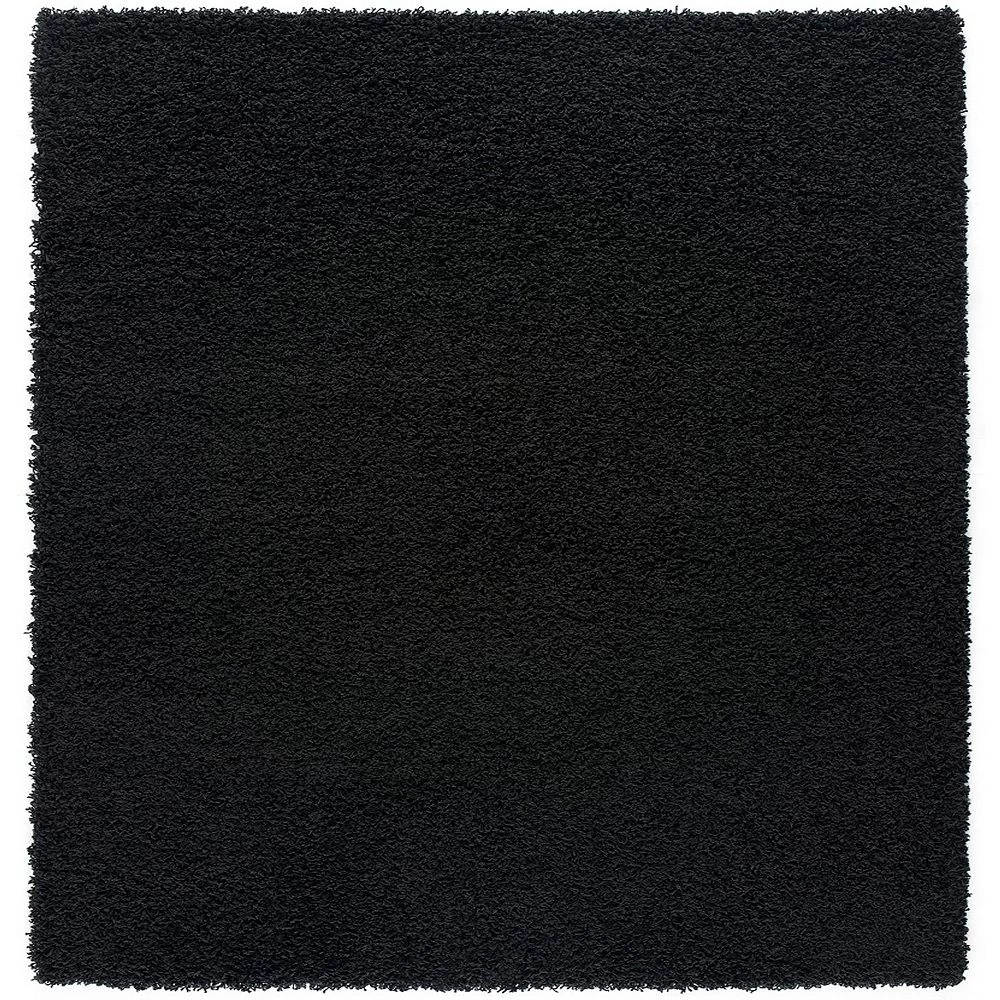 L'baiet Modern Indoor Rectangular Carpet, Pad, Mat Alora Black Shag 2' X 3' Rug 1 L'baiet Modern Indoor Rectangular Carpet, Pad, Mat Alora Black Shag 2' X 3' Rug