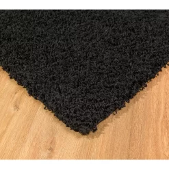 L'baiet Modern Indoor Rectangular Carpet, Pad, Mat Alora Black Shag 2' X 3' Rug 7 L'baiet Modern Indoor Rectangular Carpet, Pad, Mat Alora Black Shag 2' X 3' Rug -Carpet Floor Shop 5613885 ALT3