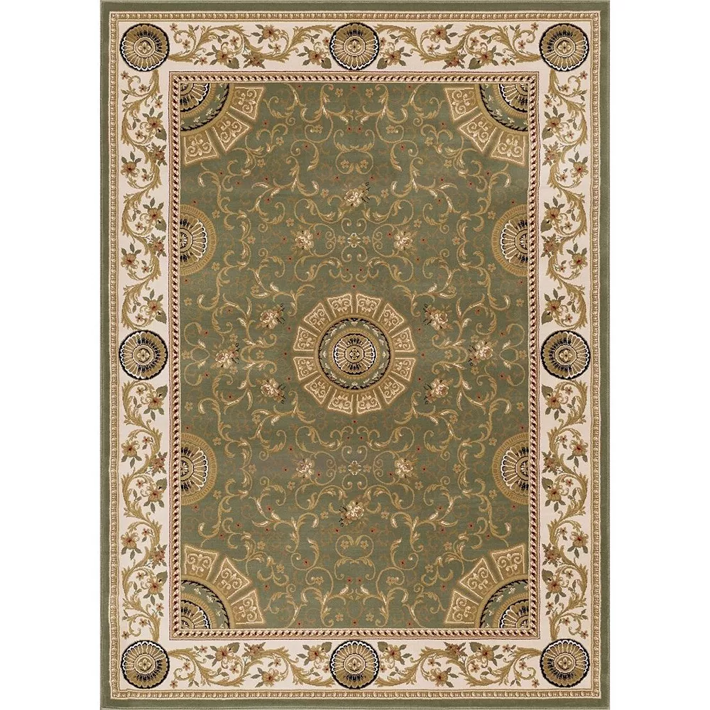 L'baiet Modern Indoor Rectangular Carpet, Pad, Mat Serilda Green Oriental 5' X 7' Rug 1 L'baiet Modern Indoor Rectangular Carpet, Pad, Mat Serilda Green Oriental 5' X 7' Rug