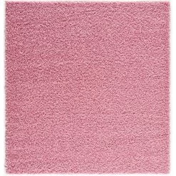 L'baiet Modern Indoor Rectangular Carpet, Pad, Mat Gemma Pink Shag 5' X 7' Rug