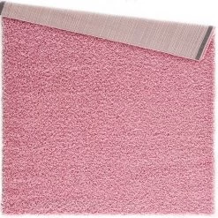 L'baiet Modern Indoor Rectangular Carpet, Pad, Mat Gemma Pink Shag 5' X 7' Rug -Carpet Floor Shop 5613900 ALT2