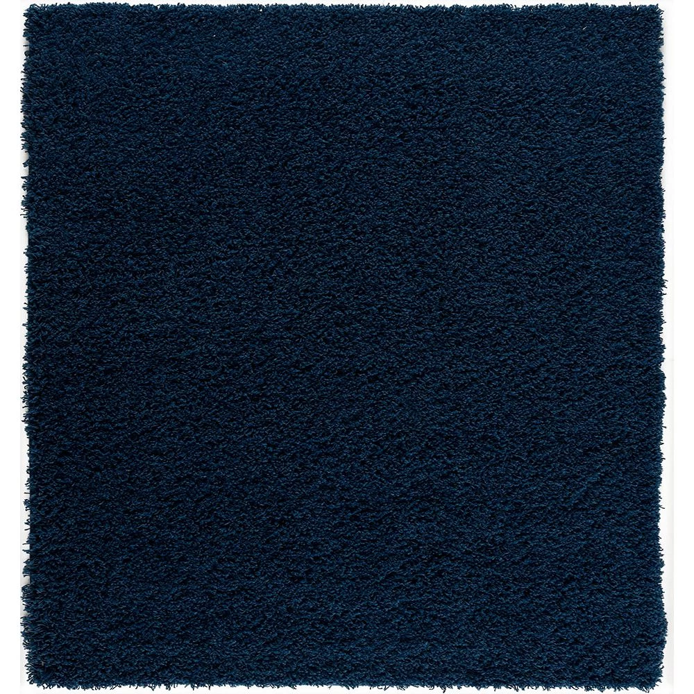 L'baiet Modern Indoor Rectangular Carpet, Pad, Mat Josie Navy Shag 2' X 6' Rug 1 L'baiet Modern Indoor Rectangular Carpet, Pad, Mat Josie Navy Shag 2' X 6' Rug
